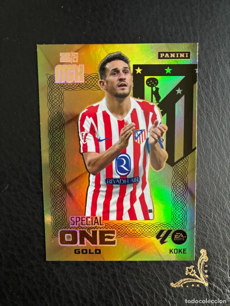 Fu&szlig;ball-Sticker: KOKE SPECIAL ONE GOLD ATLETICO MADRID MEGACRACKS MGK 2026 2027 26 27 PANINI