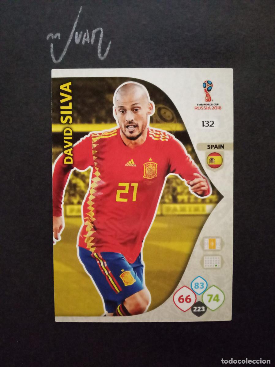 Cromos de f&uacute;tbol: ESPA&Ntilde;A N&ordm; 132 DAVID SILVA MANCHESTER CITY ⚽ PANINI &reg; ADRENALYN FIFA MUNDIAL RUSIA 2018 WORLD CUP 18