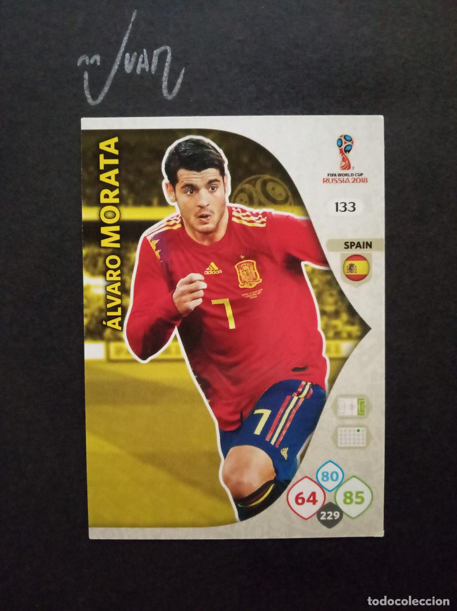 Cromos de f&uacute;tbol: ESPA&Ntilde;A N&ordm; 133 MORATA ATLETICO MADRID ⚽ PANINI &reg; ADRENALYN FIFA MUNDIAL RUSIA 2018 WORLD CUP 18