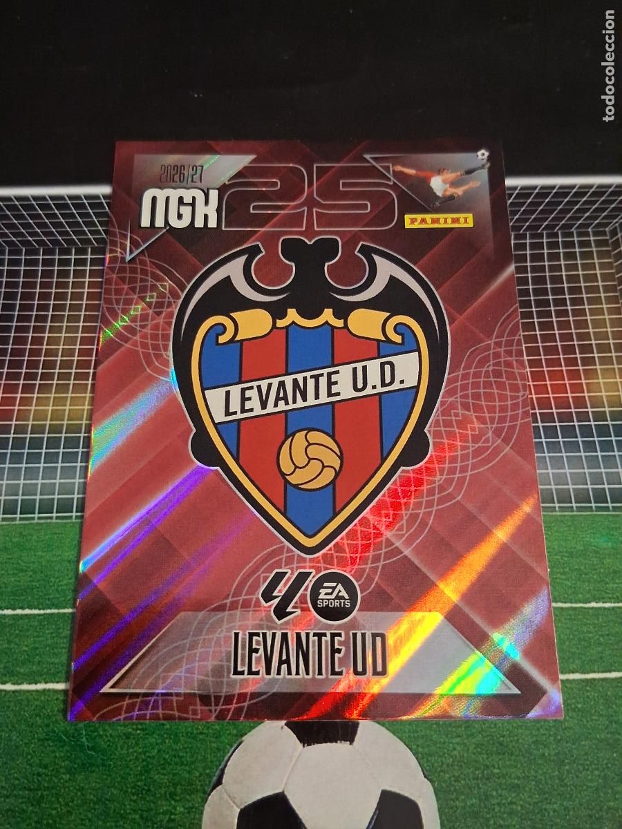 Football Stickers: 199 ESCUDO LEVANTE CROMOS MEGACRACKS MGK LIGA FUTBOL PANINI 2026 2027 26 27