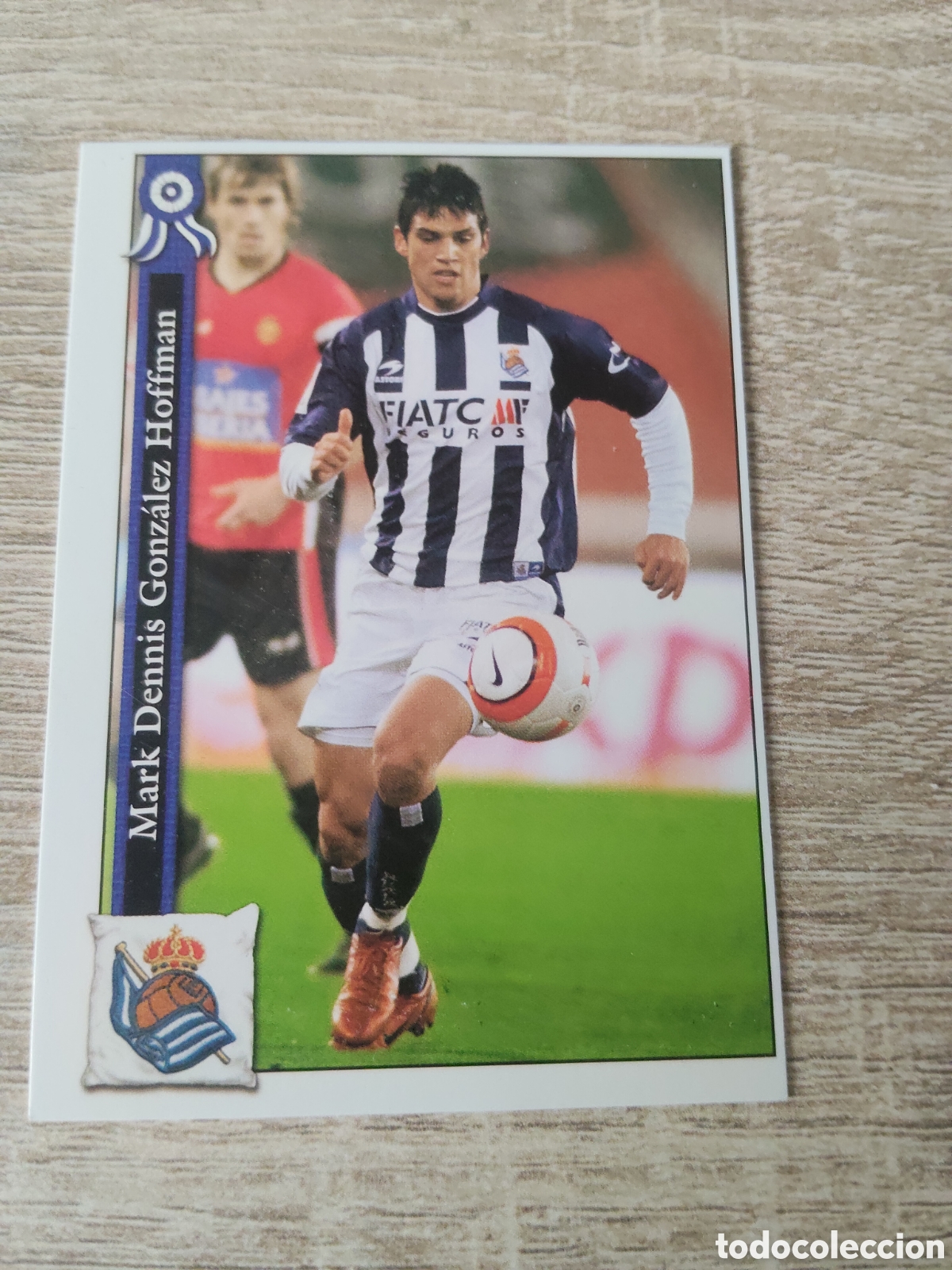 Football Stickers: Mundicromo las fichas de la liga 2005 2006 05 06 1124 Mark Gonz&aacute;lez fichaje Real Sociedad