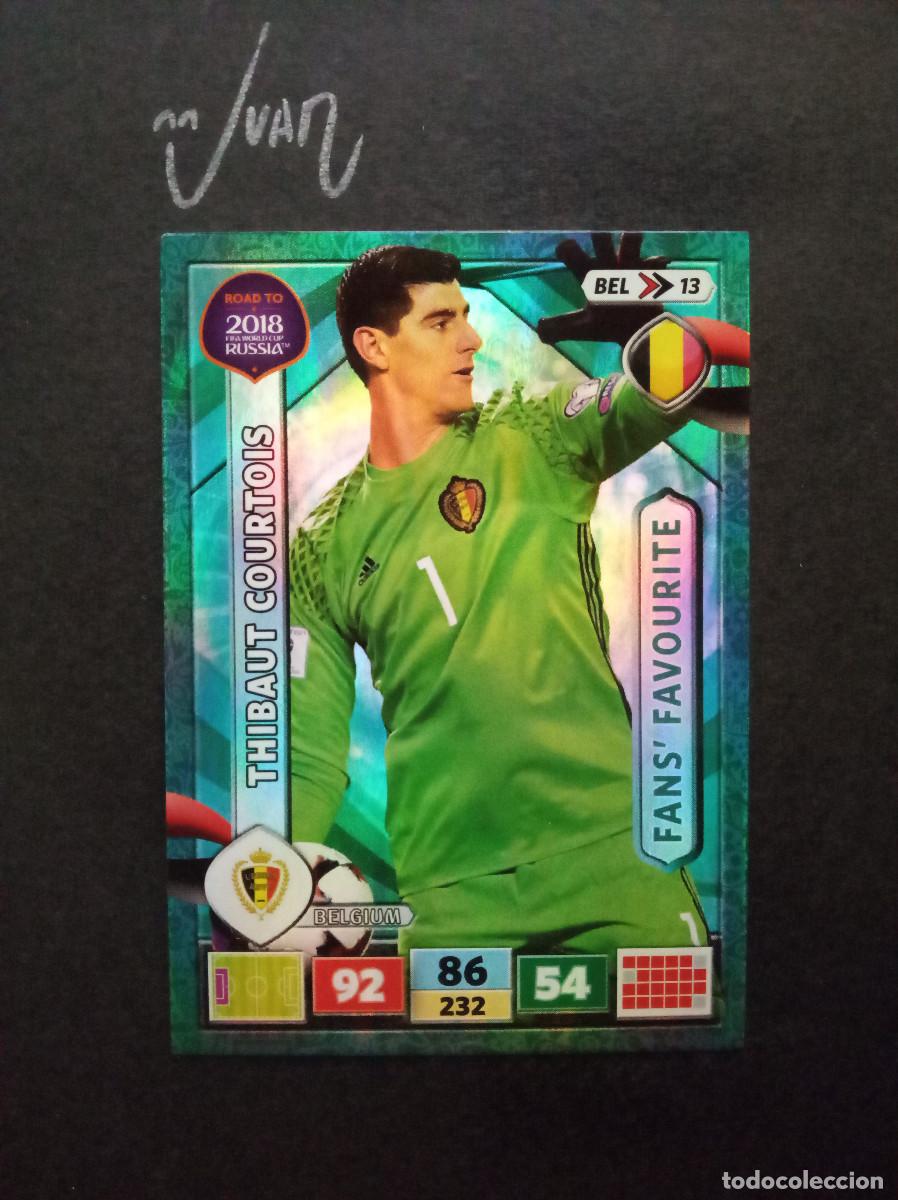 Cromos de f&uacute;tbol: BEL 13 FANS' FAVOURITE COURTOIS BELGICA REAL MADRID ⚽ PANINI &reg; ADRENALYN ROAD FIFA WORLD CUP 2018 18