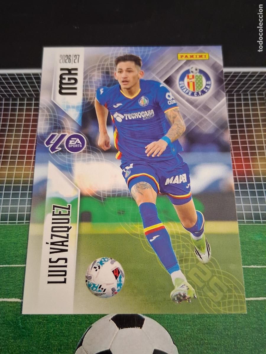 Cromos de f&uacute;tbol: 196 LUIS VAZQUEZ GETAFE CROMOS MEGACRACKS MGK LIGA FUTBOL PANINI 2026 2027 26 27
