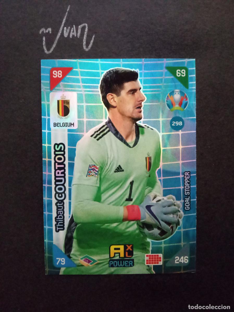 Cromos de f&uacute;tbol: 298 GOAL STOPPER COURTOIS BELGICA REAL MADRID⚽ PANINI &reg; ADRENALYN UEFA EURO 2020 2021 KICK OFF 20 21