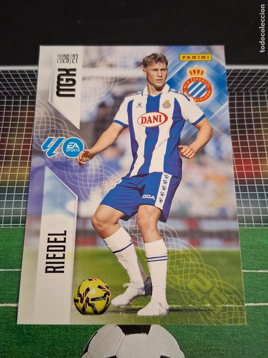 Cromos de f&uacute;tbol: 168 RIEDEL ESPANYOL ESPA&Ntilde;OL CROMOS MEGACRACKS MGK LIGA FUTBOL PANINI 2026 2027 26 27