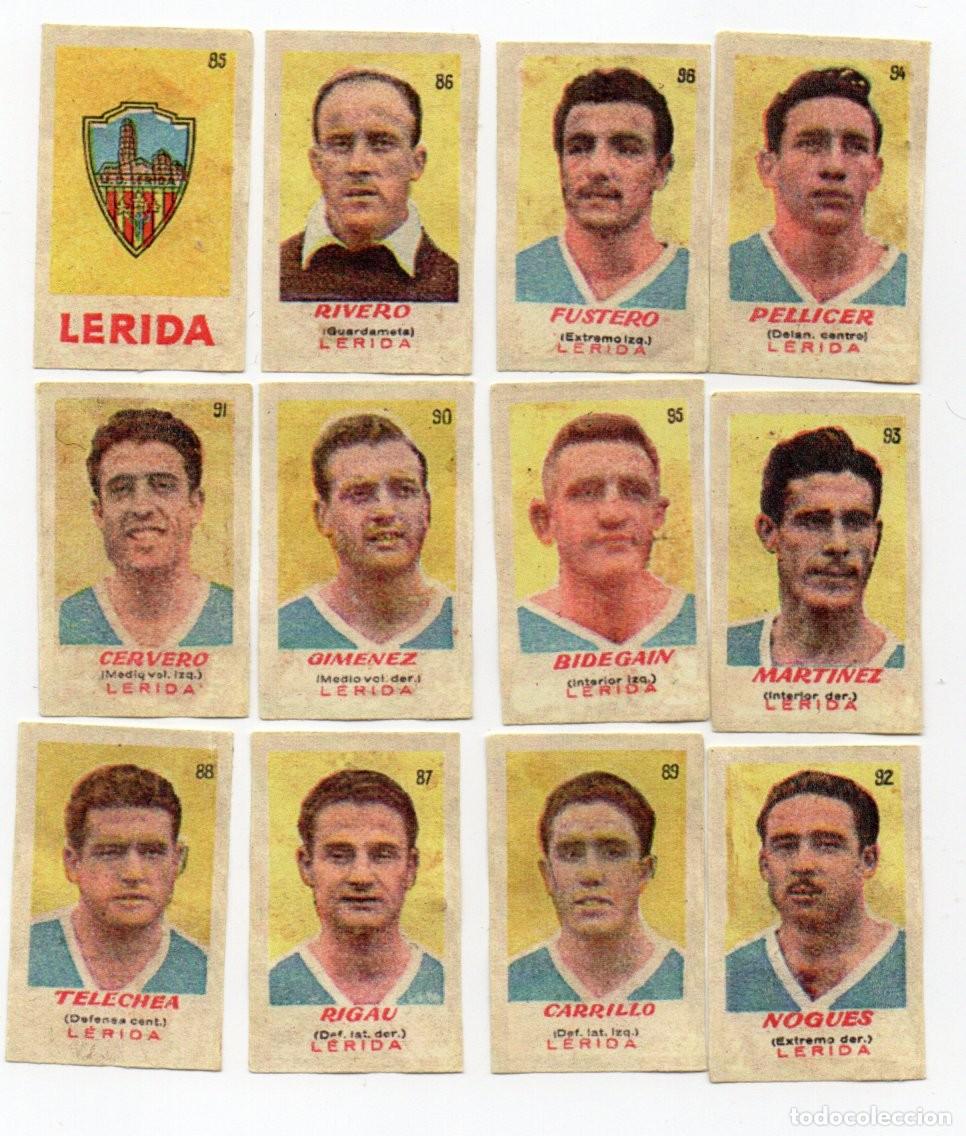 Cromos de f&uacute;tbol: LERIDA,1950-51. DE BRUGUERA