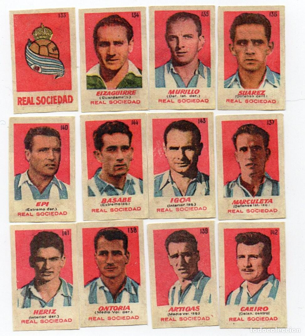 Cromos de f&uacute;tbol: REAL SOCIEDAD 1950-51. DE BRUGUERA