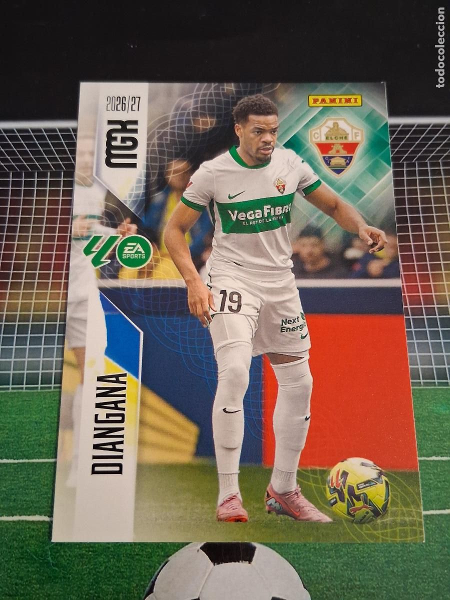 Cromos de f&uacute;tbol: 160 DIANGANA ELCHE CROMOS MEGACRACKS MGK LIGA FUTBOL PANINI 2026 2027 26 27