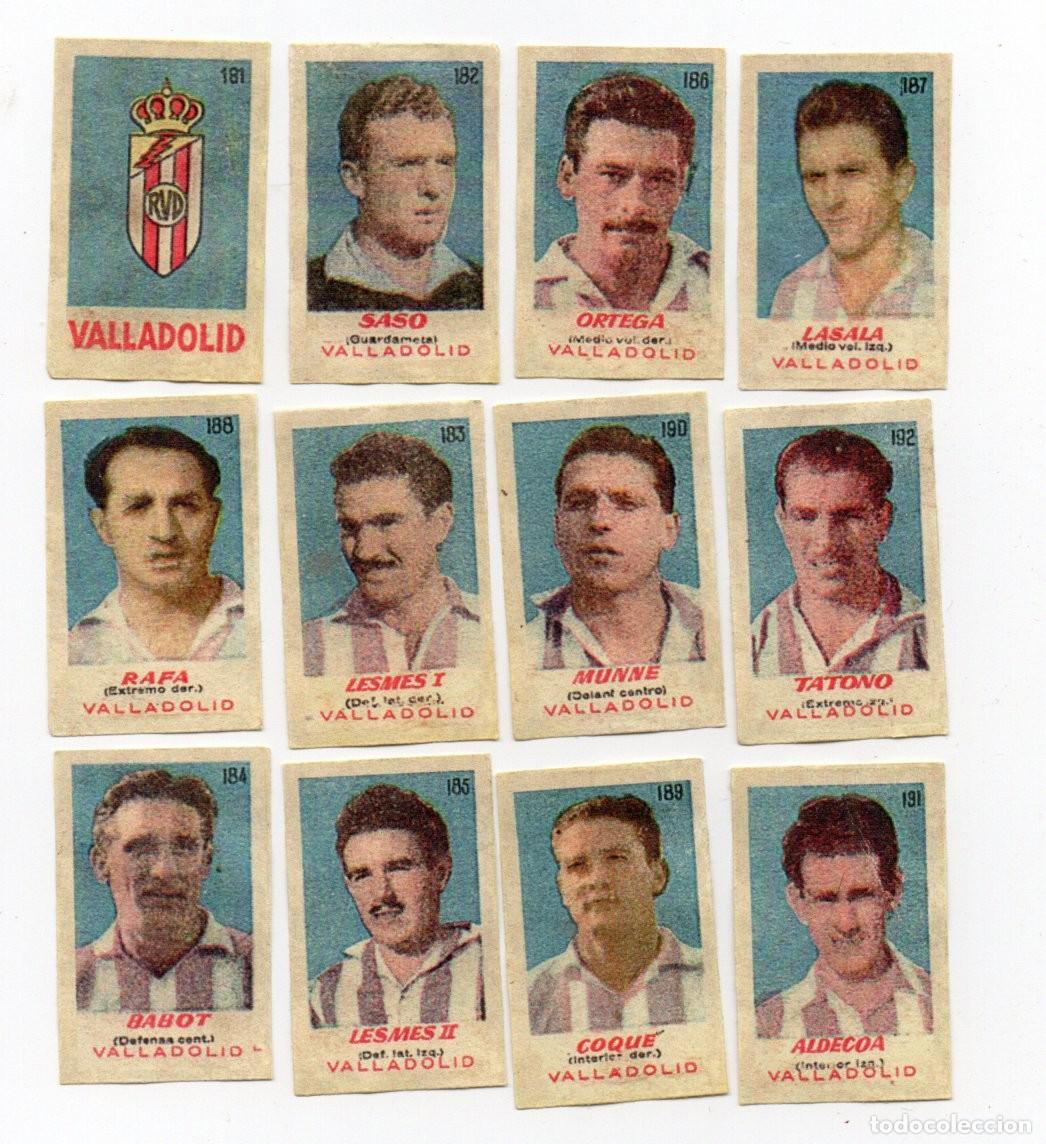 Cromos de f&uacute;tbol: REAL VALLADOLID 1950-51. DE BRUGUERA