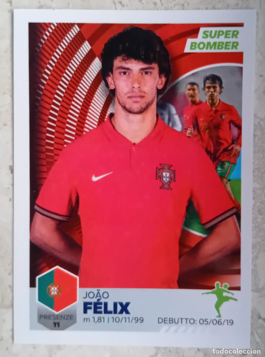 Cromos de f&uacute;tbol: Figurina Panini Euro Eurocopa Cromo Unici 2021 Joao Felix Portugal n 94 Super Bomber
