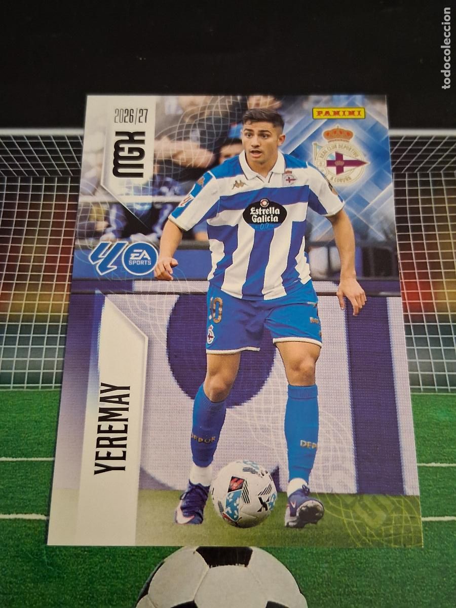 Cromos de f&uacute;tbol: 142 YEREMAY DEPORTIVO DE LA CORU&Ntilde;A CROMOS MEGACRACKS MGK LIGA FUTBOL PANINI 2026 2027 26 27