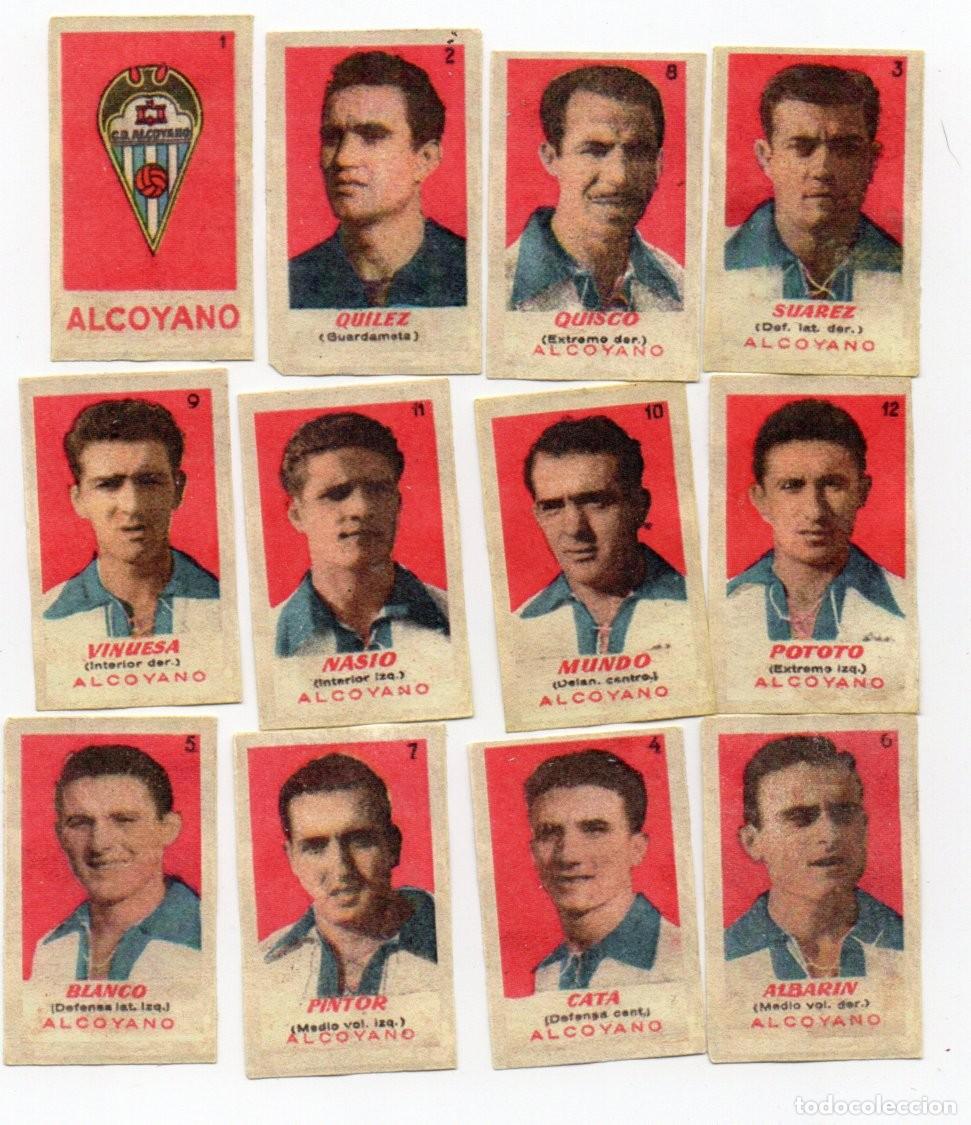 Cromos de f&uacute;tbol: ALCOYANO 1950-51 DE BRUGUERA