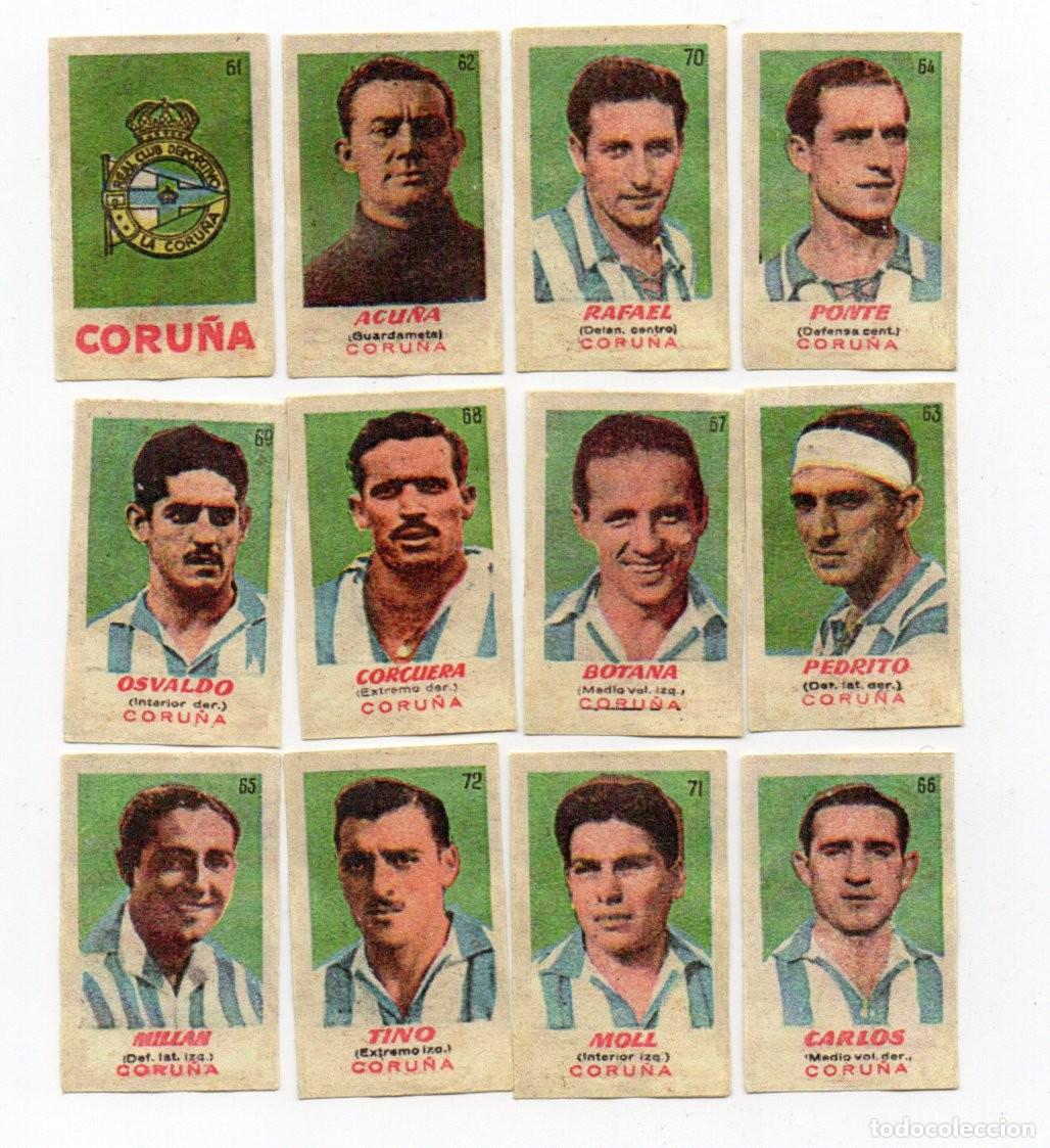 Cromos de f&uacute;tbol: CORU&Ntilde;A 1950-51. DE BRUGUERA