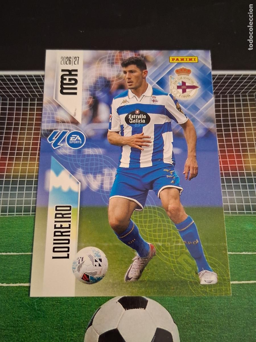 Cromos de f&uacute;tbol: 131 LOUREIRO DEPORTIVO DE LA CORU&Ntilde;A CROMOS MEGACRACKS MGK LIGA FUTBOL PANINI 2026 2027 26 27