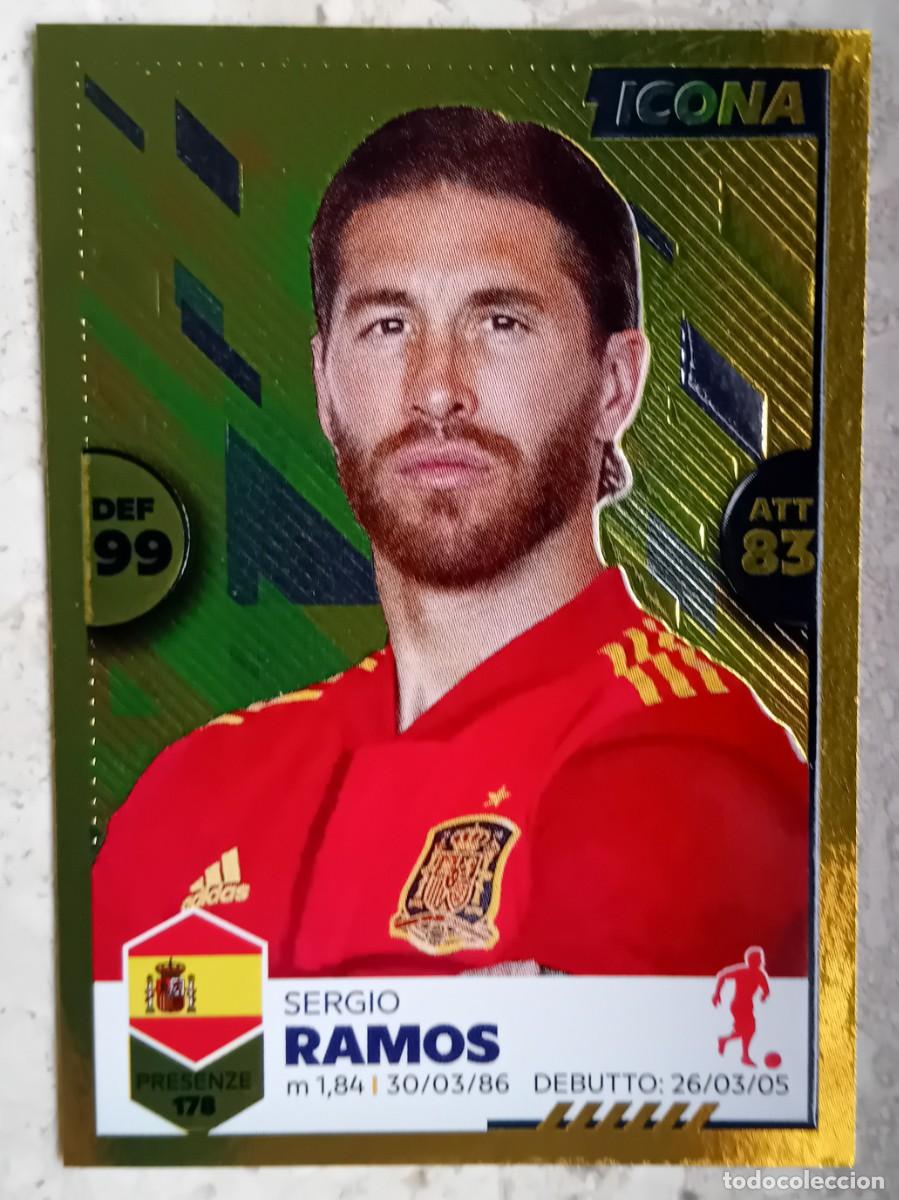 Cromos de f&uacute;tbol: Figurina Panini Euro 2020 Eurocopa Cromo Unici 2021 Sergio Ramos Espa&ntilde;a n 68 Icona
