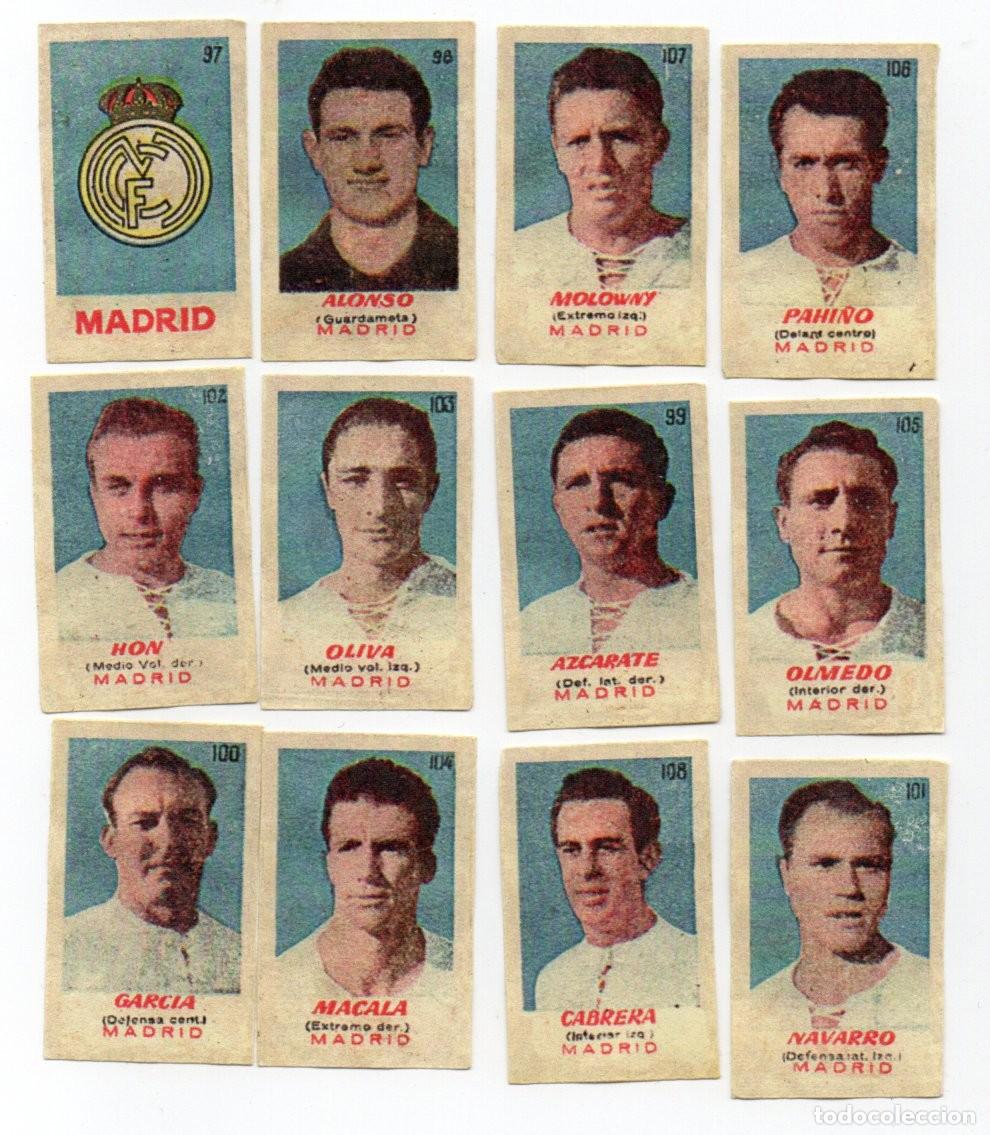 Cromos de f&uacute;tbol: REAL MADRID 1950-51. DE BRUGUERA