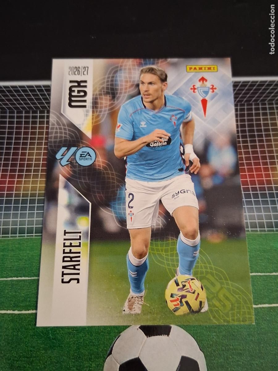 Cromos de f&uacute;tbol: 115 STARFELT CELTA DE VIGO CROMOS MEGACRACKS MGK LIGA FUTBOL PANINI 2026 2027 26 27