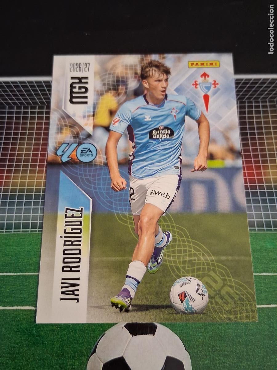 Cromos de f&uacute;tbol: 114 JAVI RODRIGUEZ CELTA DE VIGO CROMOS MEGACRACKS MGK LIGA FUTBOL PANINI 2026 2027 26 27