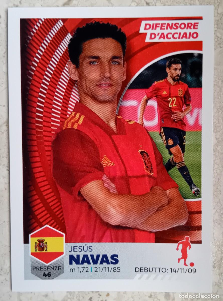 Cromos de f&uacute;tbol: Figurina Panini Euro 2020 Eurocopa Cromo Unici 2021 Jesus Navas Espa&ntilde;a n 31 Difensore d'acciaio