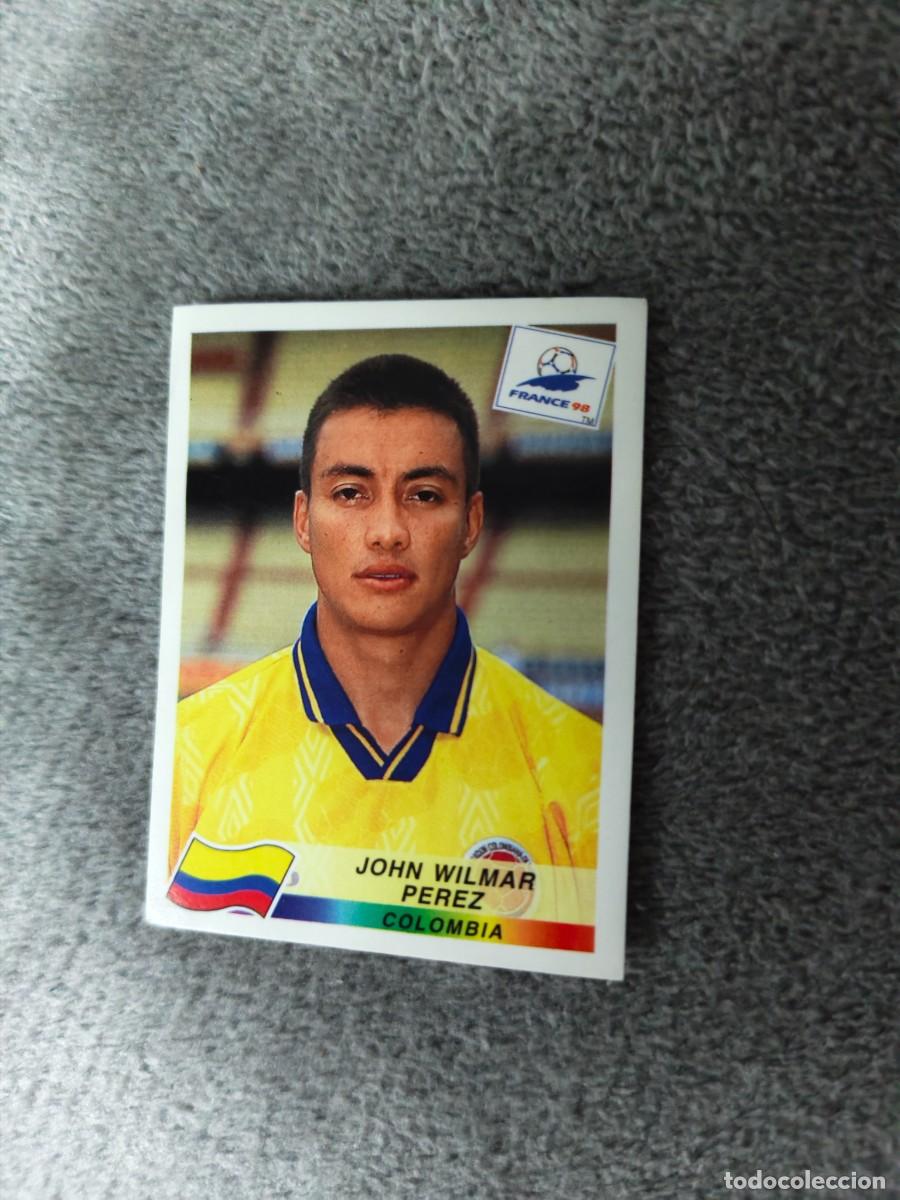 Cromos de f&uacute;tbol: 453 MUNDIAL 1998 PANINI JOHN WILMAR PEREZ COLOMBIA - 98 WORLD CUP FRANCIA PANINI FIFA AAY