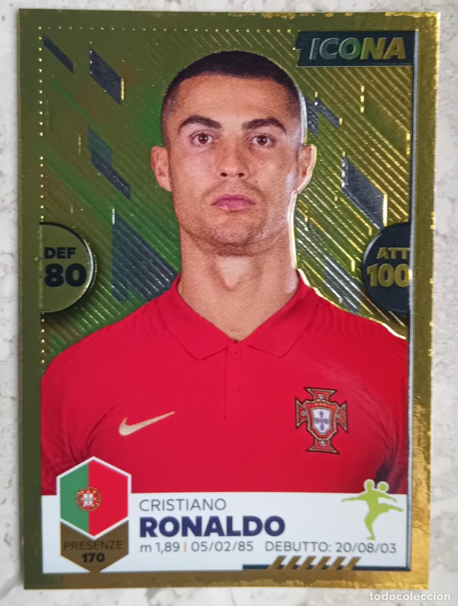 Cromos de f&uacute;tbol: Figurina Panini Euro 2020 Eurocopa Cromo Unici 2021 Cristiano Ronaldo Portugal n 23 Icona