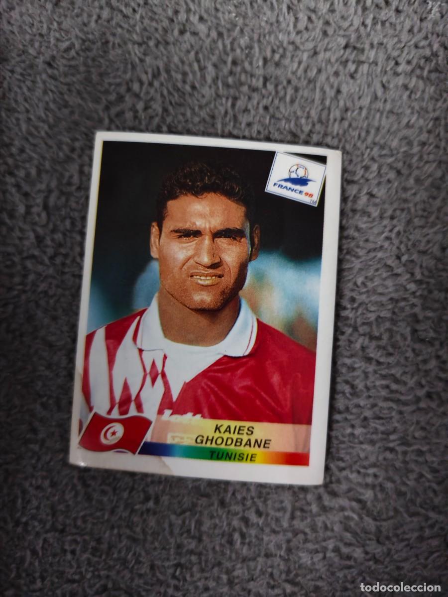 Cromos de f&uacute;tbol: 490 MUNDIAL 1998 PANINI KAIES GHODBANE T&Uacute;NEZ TUNISIA - 98 WORLD CUP FRANCIA PANINI FIFA AAY