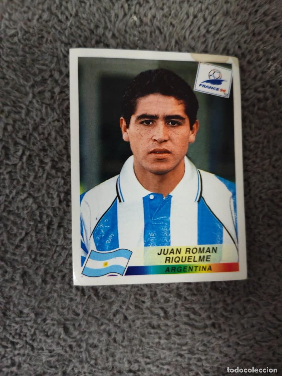Cromos de f&uacute;tbol: 509 MUNDIAL 1998 PANINI JUAN ROMAN RIQUELME ARGENTINA ROOKIE - 98 WORLD CUP FRANCIA PANINI FIFA AAY