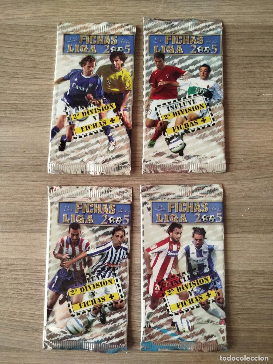 Cromos de f&uacute;tbol: Mundicromo 2004/05.Messi Rookie (lote de 4 sobres sin abrir).
