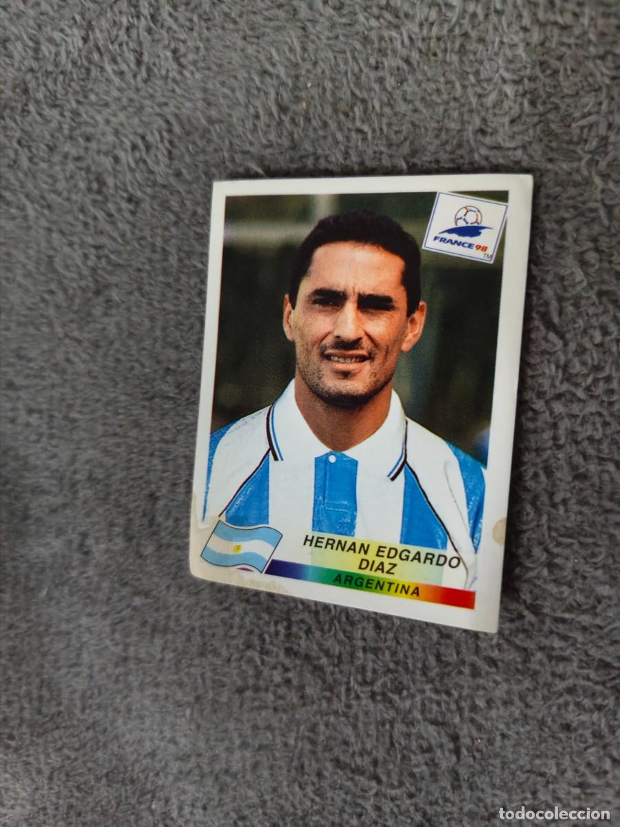 Cromos de f&uacute;tbol: 504 MUNDIAL 1998 PANINI HERMAN EDGARDO DIAZ ARGENTINA - 98 WORLD CUP FRANCIA PANINI FIFA AAY