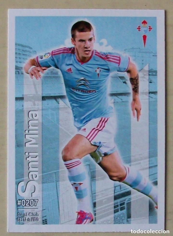 Cromos de f&uacute;tbol: 207 SANTI MINA CELTA DE VIGO FICHAS ALBUM MUNDICROMO 2015 2016 15 16