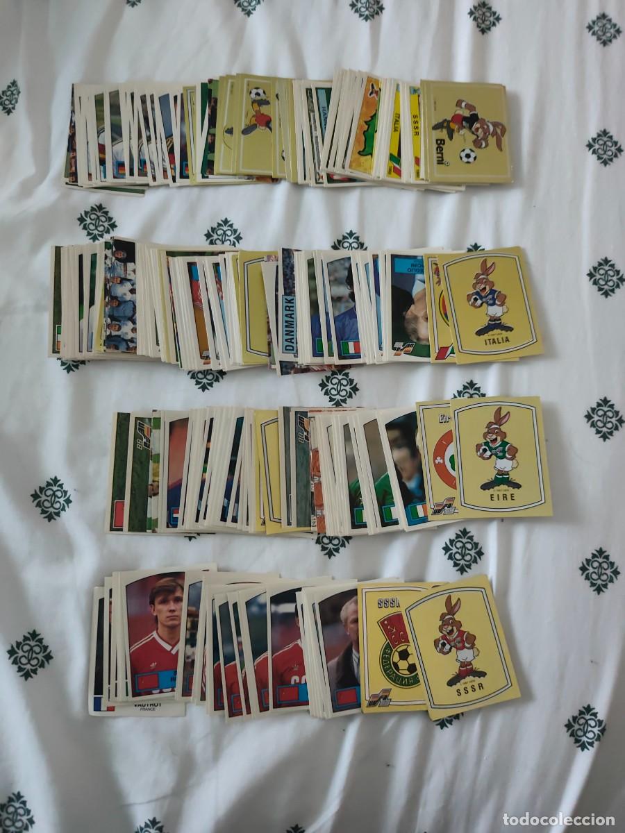 Cromos de f&uacute;tbol: Colecci&oacute;n completas Euro 88 Panini. 267 cromos. Nunca pegados