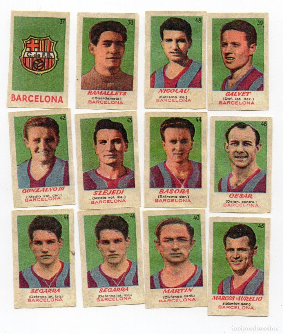 Cromos de f&uacute;tbol: BARCELONA 1950-51. DE BRUGUERA