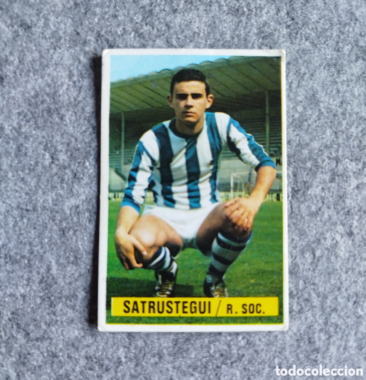 Fu&szlig;ball-Sticker: SIN PEGAR SATRUSTEGUI REAL SOCIEDAD 74 75 1974 1975 EDICIONES ESTE CROMO NUEVO NUNCA PEGADO