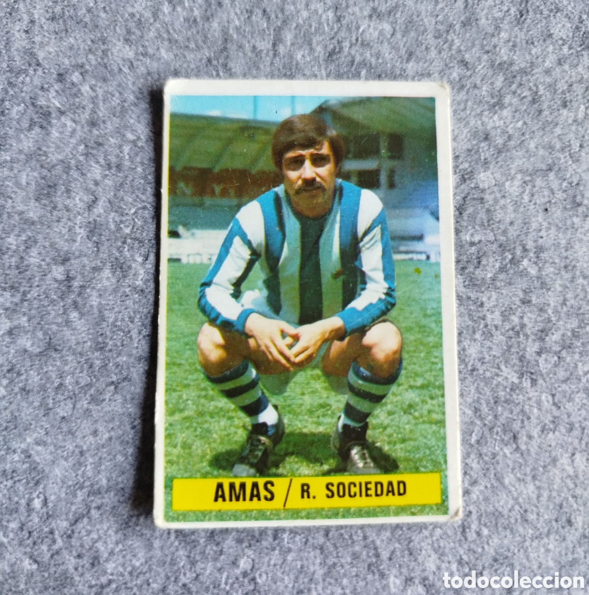Fu&szlig;ball-Sticker: SIN PEGAR AMAS REAL SOCIEDAD 74 75 1974 1975 EDICIONES ESTE CROMO NUEVO NUNCA PEGADO