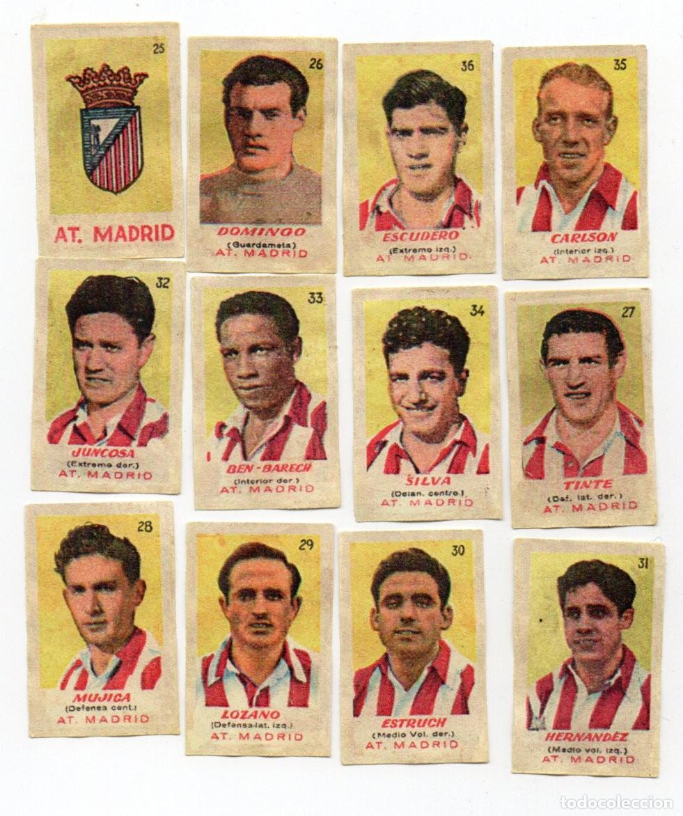 Cromos de f&uacute;tbol: AT. MADRID 1950-51. DE BRUGUERA
