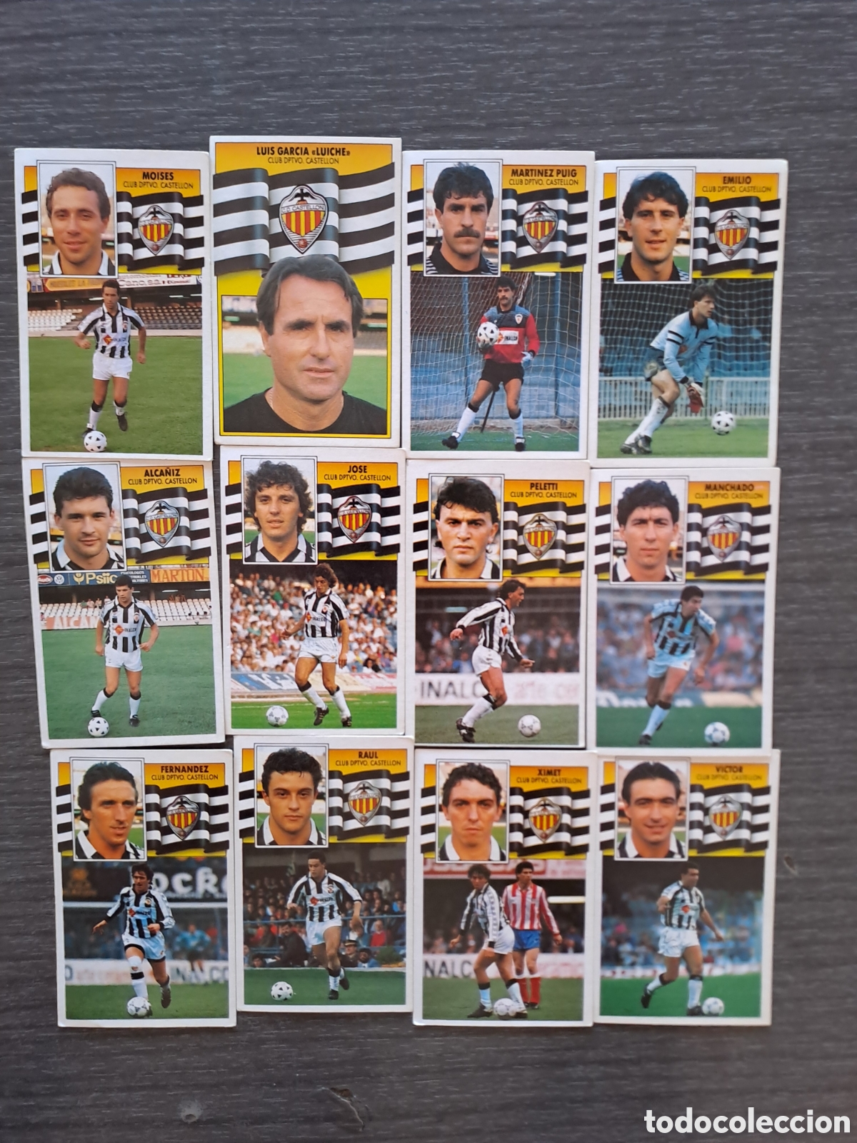 Cartes &agrave; collectionner de Football: CROMOS CD CASTELL&Oacute;N LIGA ESTE 90-91 Lote de 12 cromos del Club Deportivo Castell&oacute;n de la colecci&oacute;n