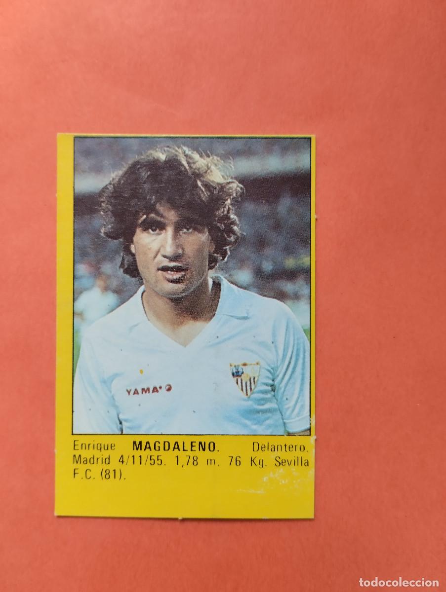 Cromos de f&uacute;tbol: CROMO ROLLAN SUPER FUTBOL 84 MAGDALENO (SEVILLA) - LIGA 1983 1984 - DESPEGADO