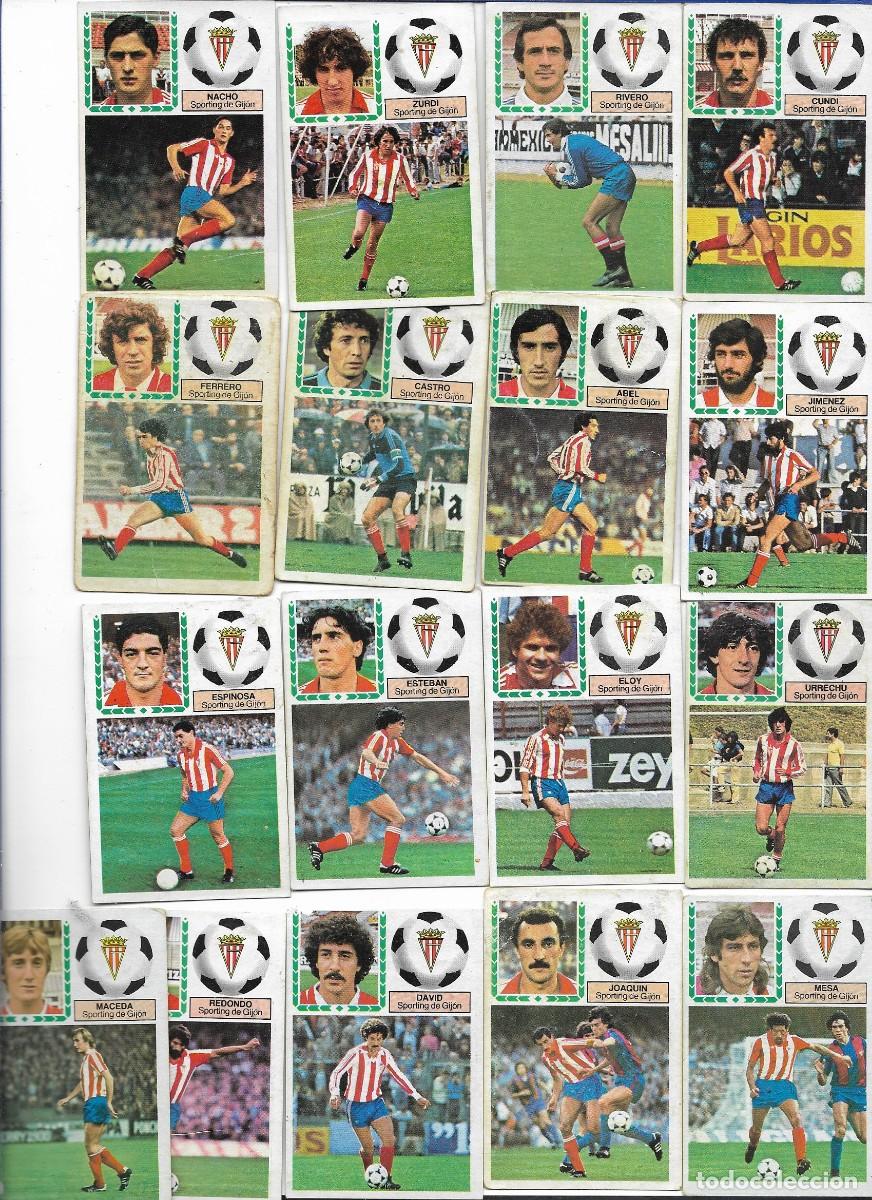 Figurine di Calcio: LIGA ESTE 83/54 17 CROMOS DESPEGADOS SPORTING