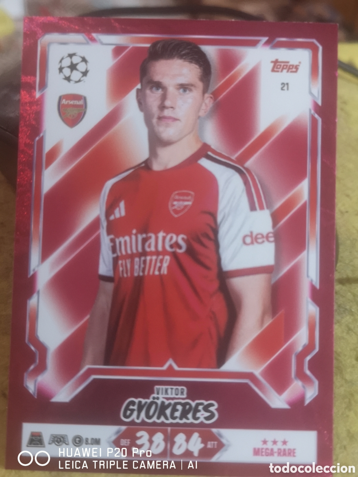 Cromos de f&uacute;tbol: MATCH ATTAX 2026 2027 GYOKERES PARALELA ROSA 21 - ARSENAL