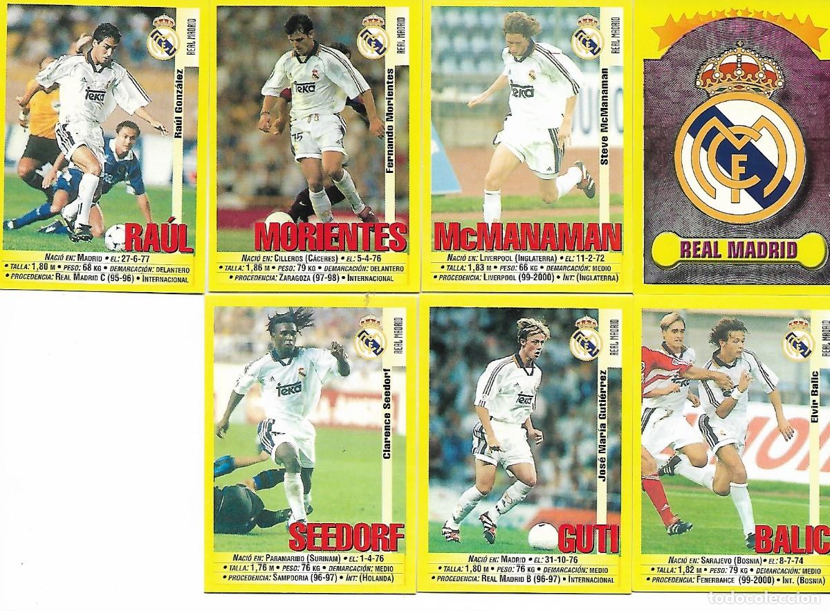 Figurine di Calcio: LIGA PANINI SPOST 1999/2000 7 CROMOS REAL MADRID + 1 BARCELONA