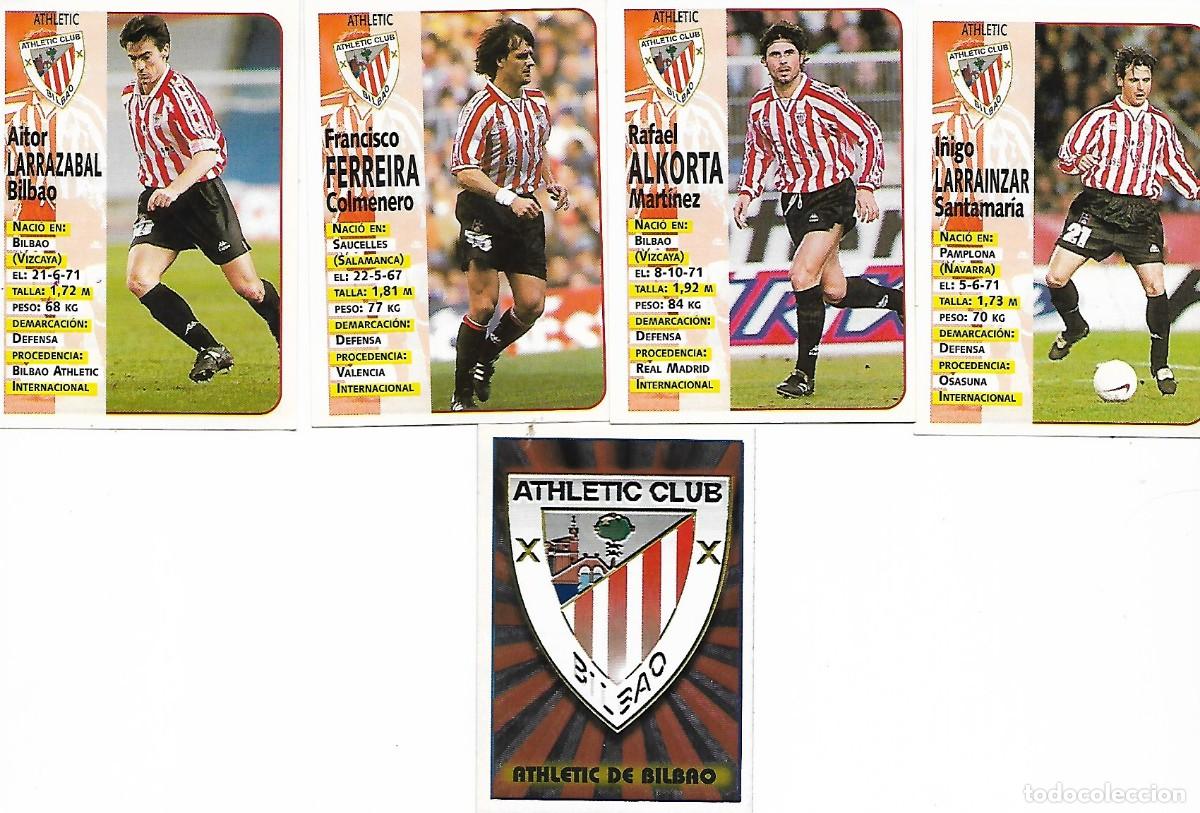 Figurine di Calcio: LIGA PANINI SPORTS 98/99 BILBAO 4 CROMOS
