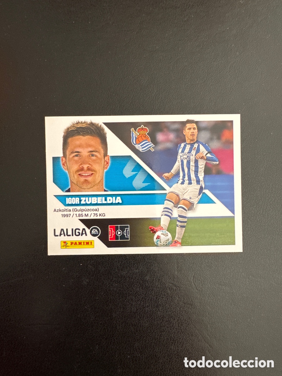 Cromos de f&uacute;tbol: ZUBELDIA REAL SOCIEDAD NUMERO 6 LIGA ESTE 2026 2027
