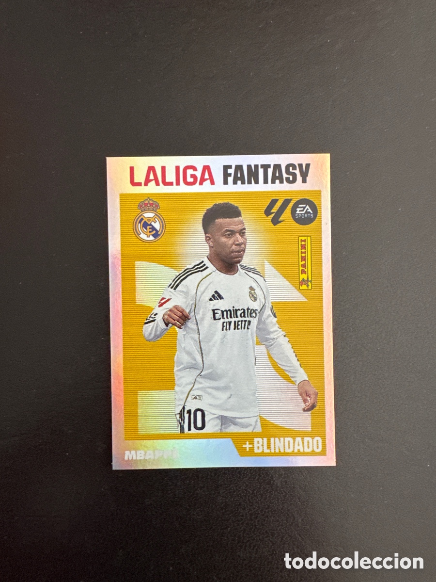 Cromos de f&uacute;tbol: MBAPPE LA LIGA FANTASY NUMERO 9 LIGA ESTE 2026 2027