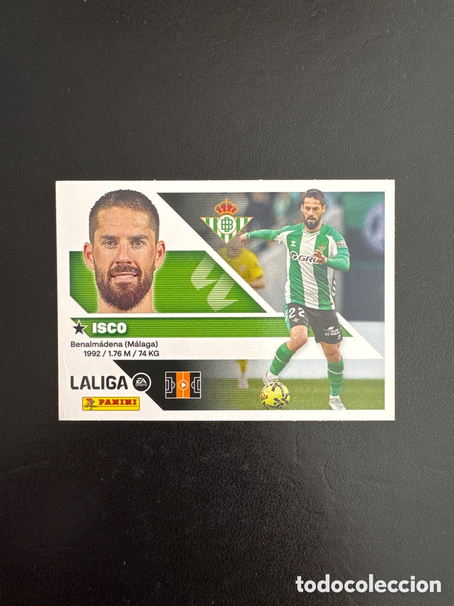 Cromos de f&uacute;tbol: ISCO BETIS NUMERO 16 LIGA ESTE 2026 2027