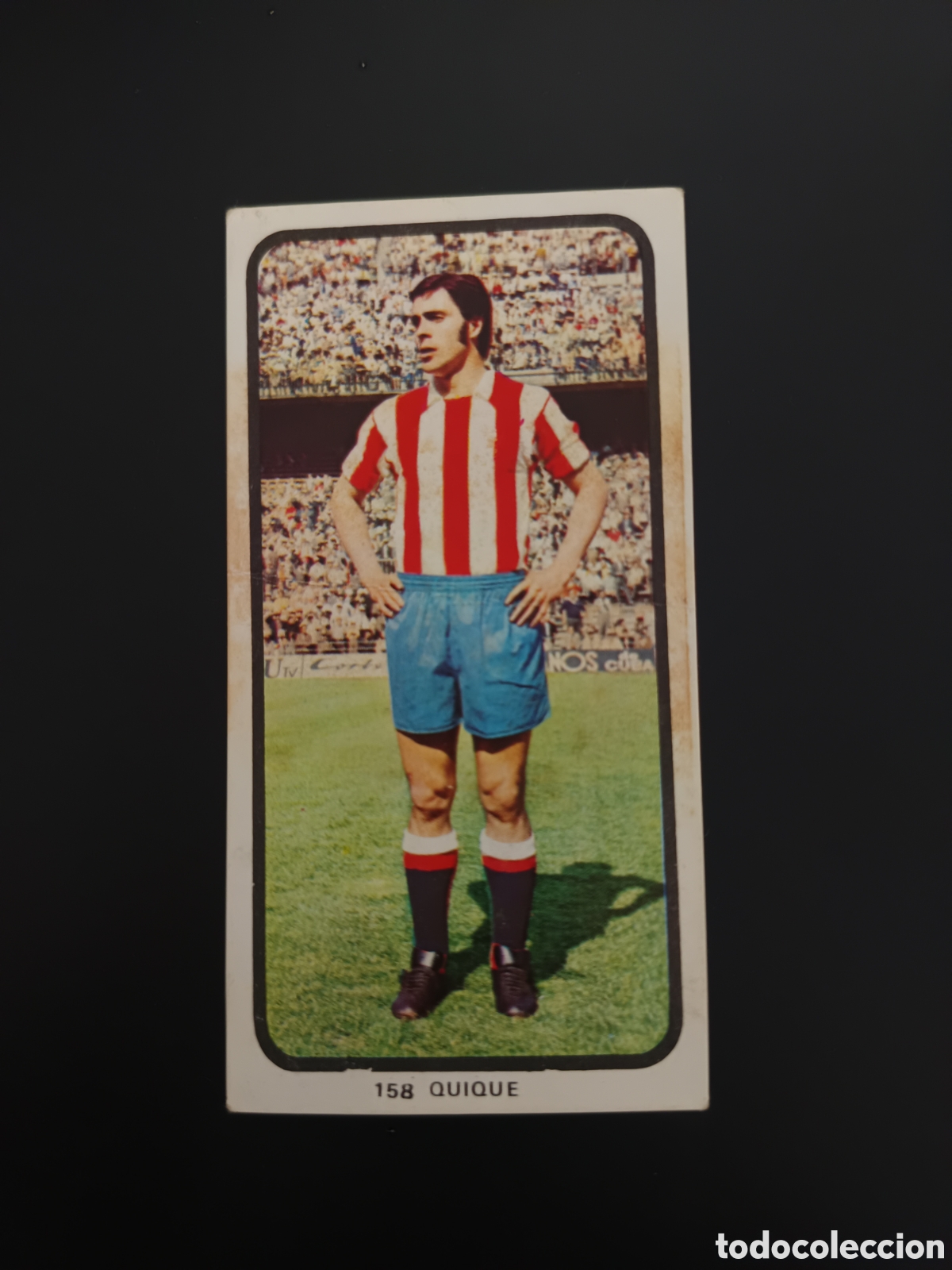 Figurine di Calcio: CROMO QUIQUE 158 SPORTING DE GIJ&Oacute;N ED RUIZ ROMERO LIGA 73 74 1973 1974