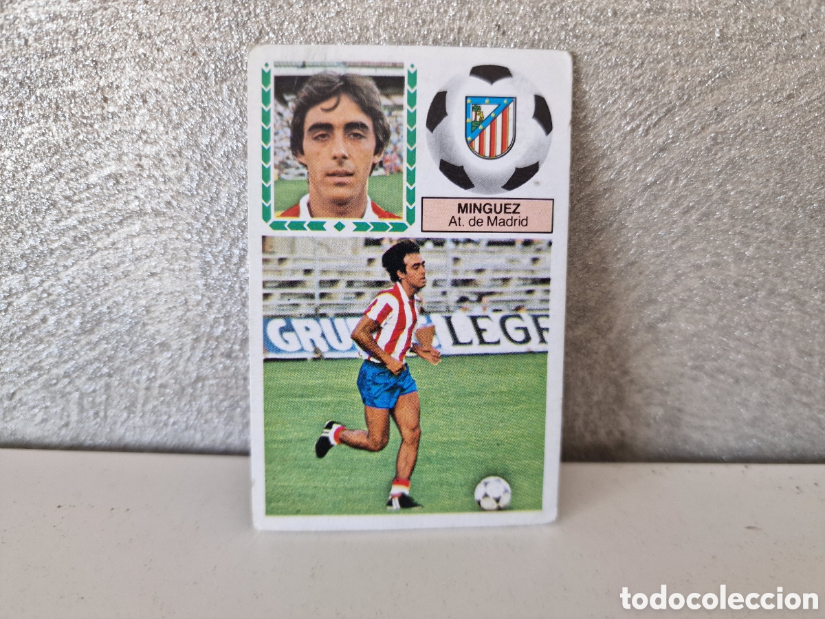 Cromos de f&uacute;tbol: COLOCA MINGUEZ LIGA ESTE 83 84 SIN PEGAR