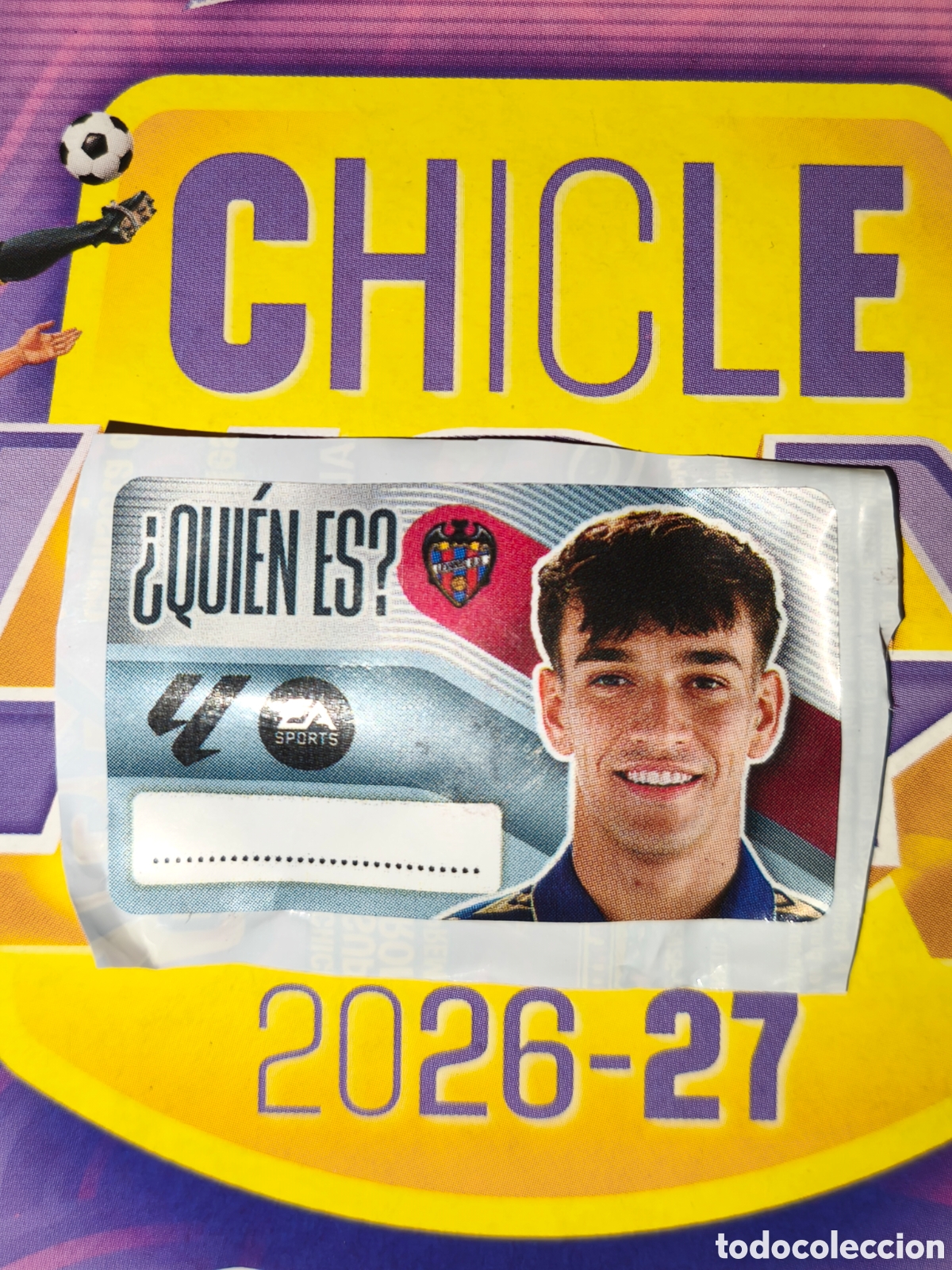Cromos de f&uacute;tbol: Carlos Espi &iquest;QUI&Eacute;N ES? chicle liga este 26/27 Levante