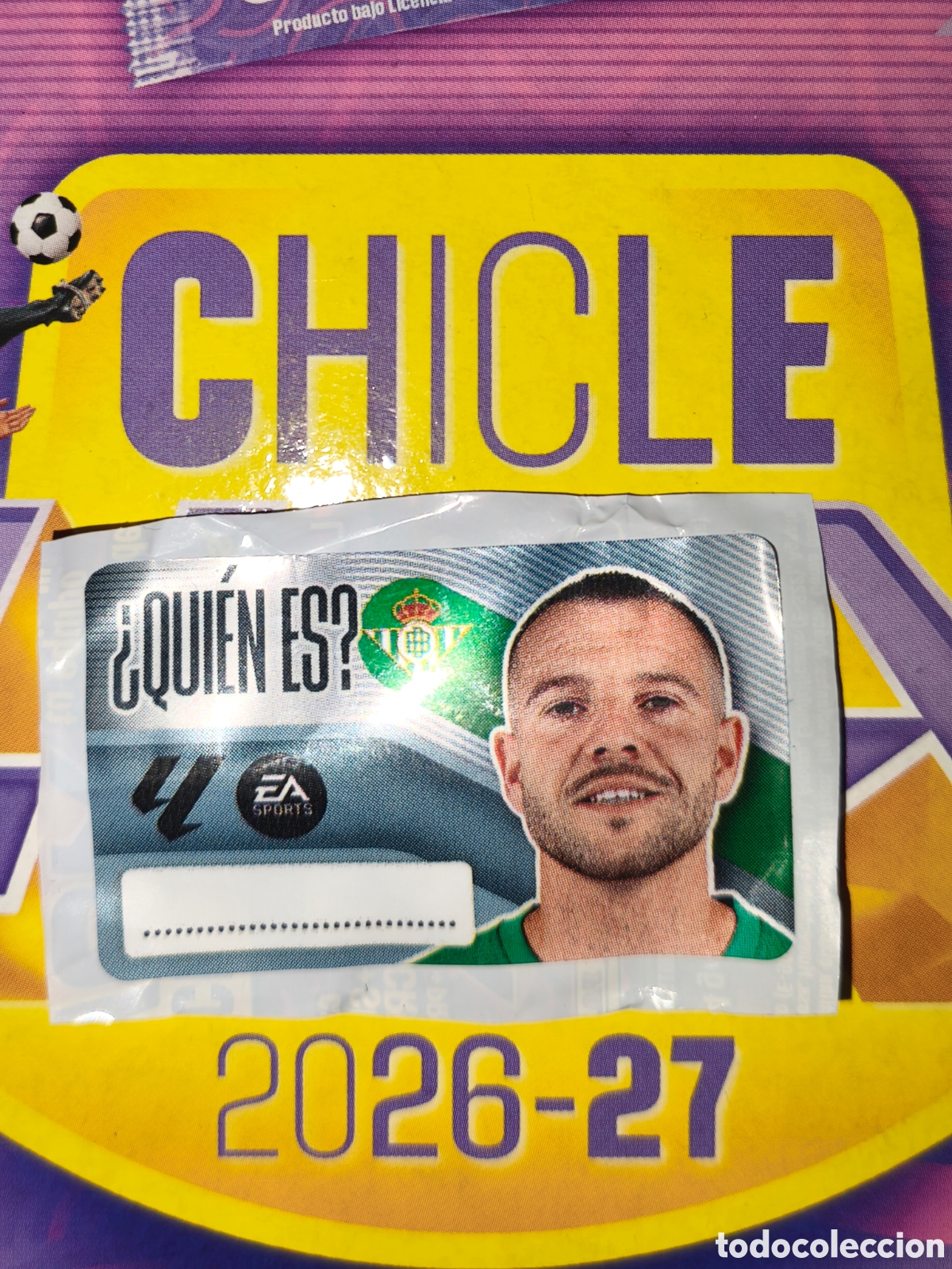Cromos de f&uacute;tbol: Ruibal &iquest;Qui&eacute;n es? Chicle liga este 26/27 Real Betis