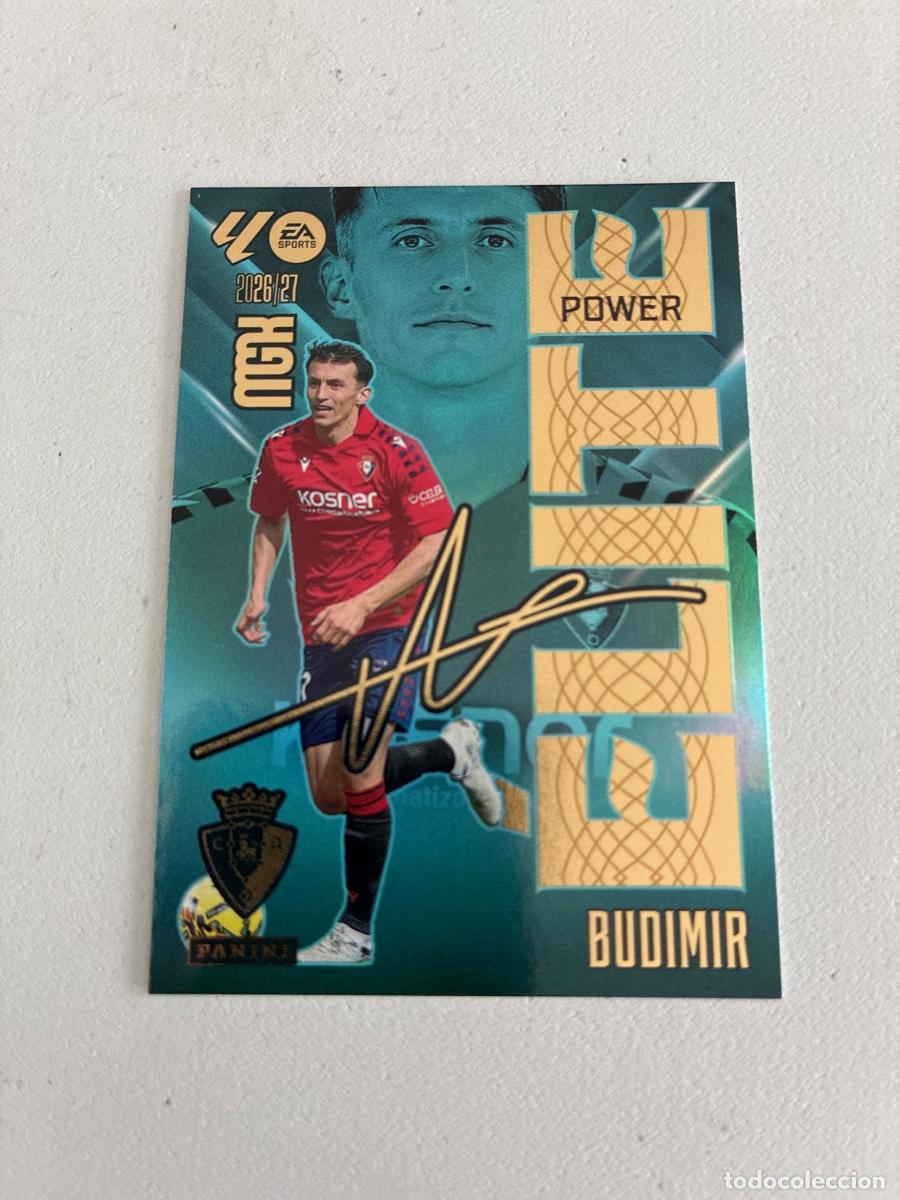 Fu&szlig;ball-Sticker: 3 BUDIMIR OSASUNA ELITE POWER MEGACRACKS 2026 2027