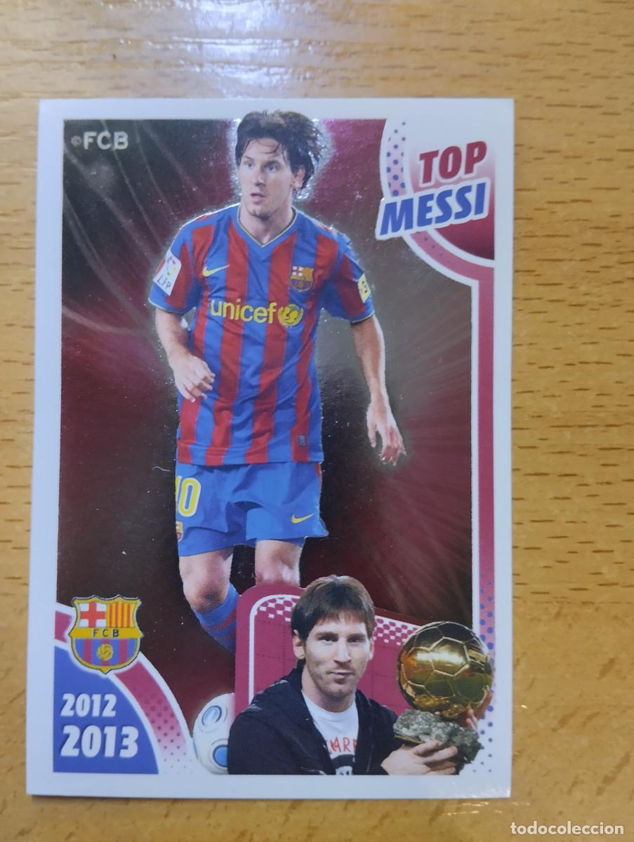 Cromos de f&uacute;tbol: 164 TOP MESSI F.C.BARCELONA 2012-2013 12 13 PANINI SIN PEGAR
